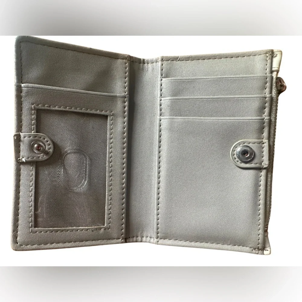 Target Brand Cream Croc Embossed Wallet